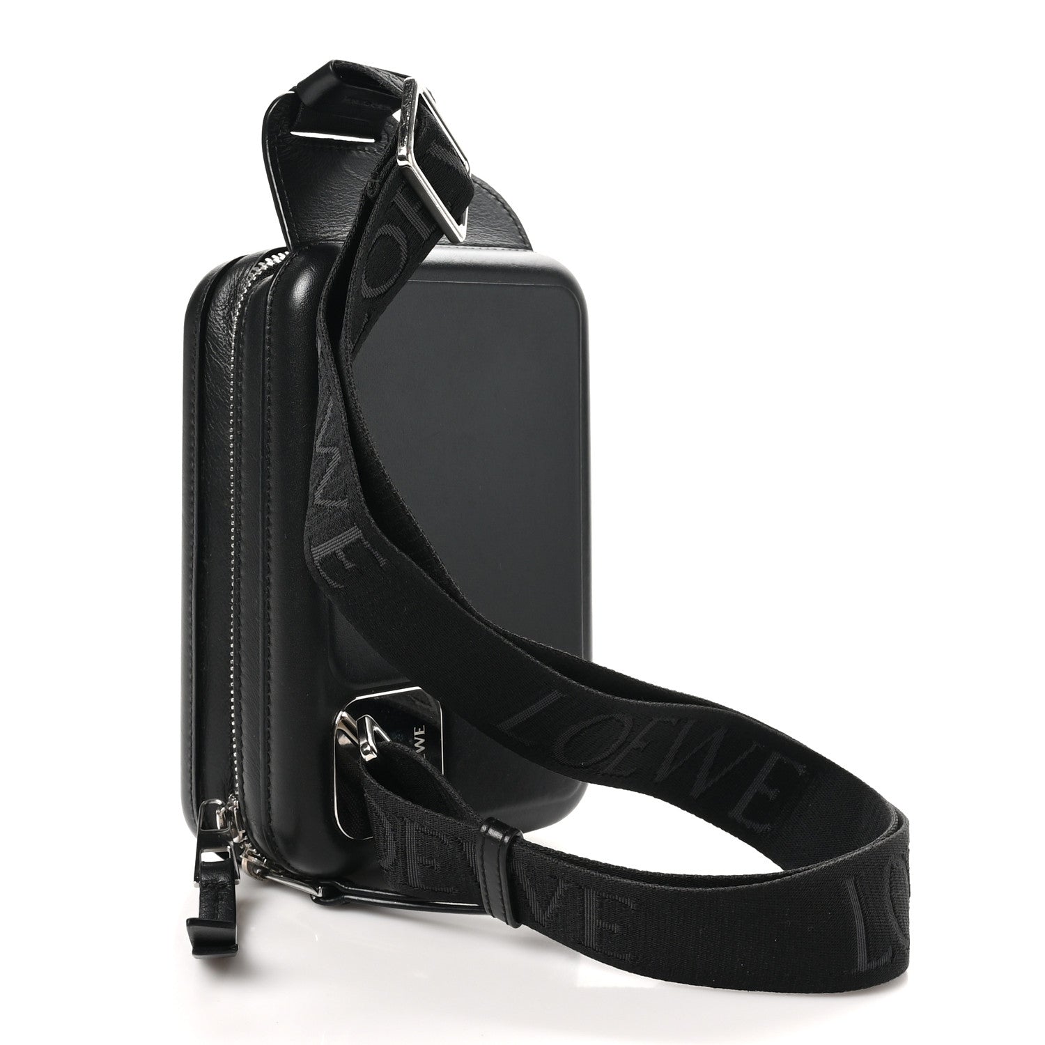 Loewe Calfskin Molded Sling Crossbody Bag Black 3 of 9