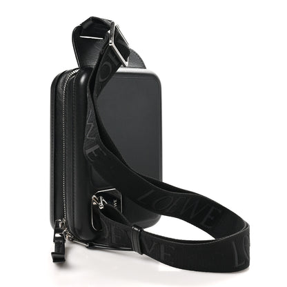 Loewe Calfskin Molded Sling Crossbody Bag Black 3 of 9