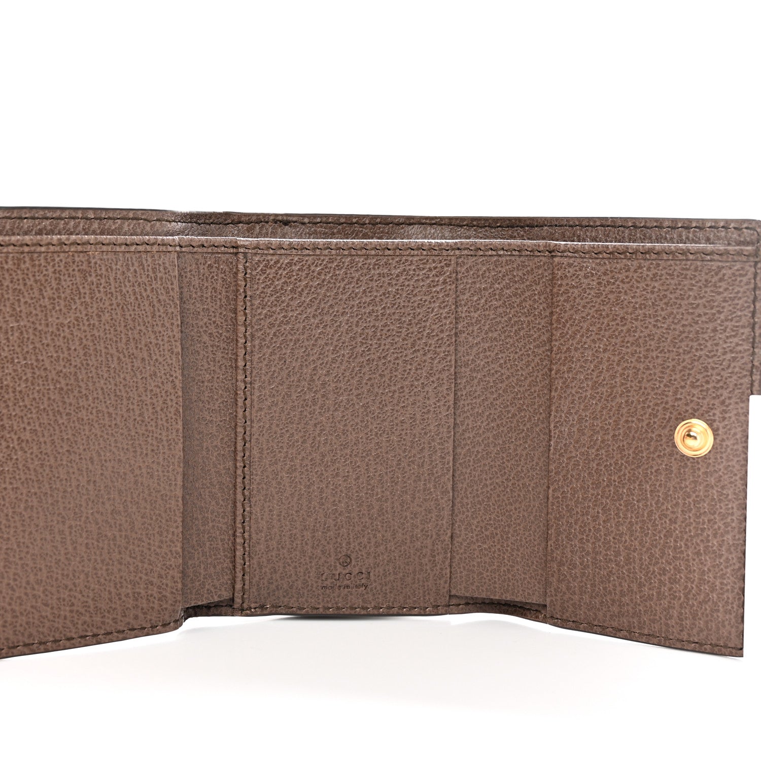 Gucci GG Supreme Monogram Web Ophidia Bi-Fold Wallet Beige New Acero 7 of 9