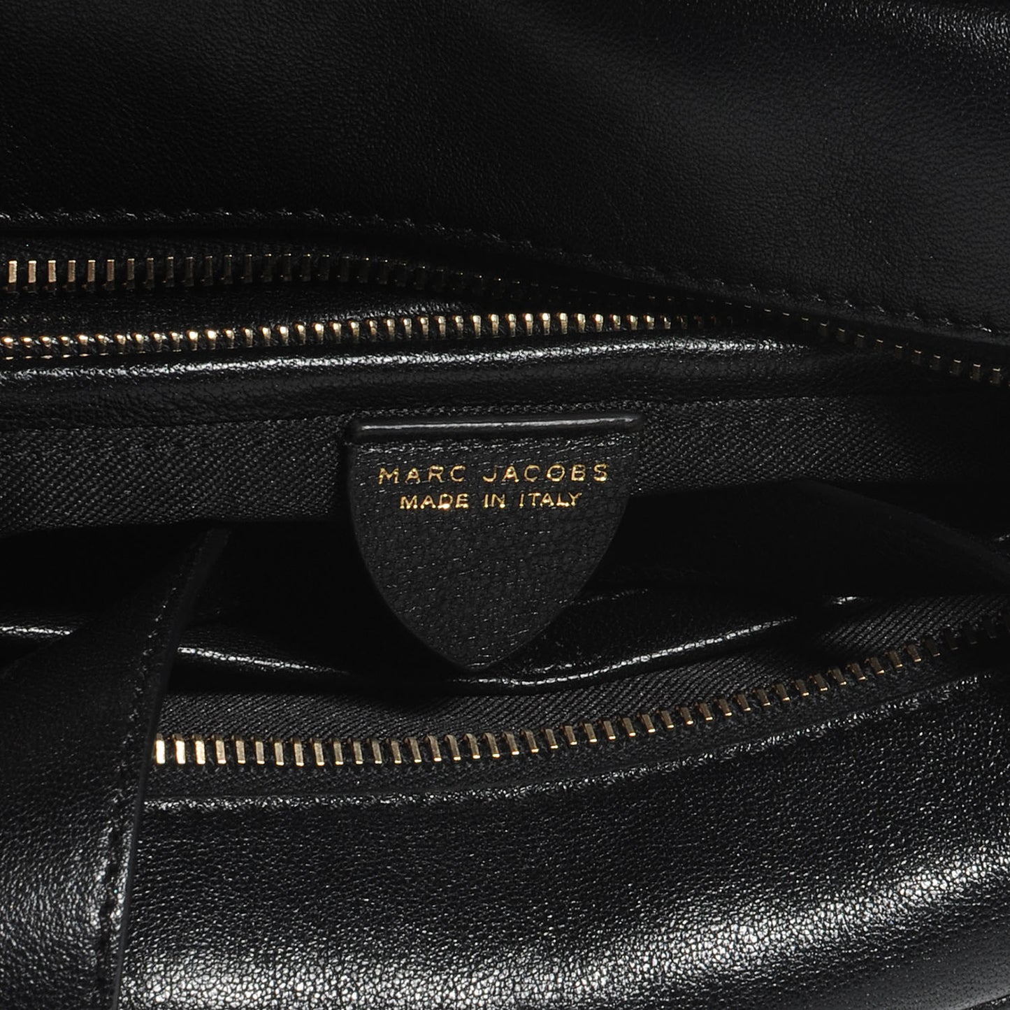 Leather Bi-Color Frankie Zip Satchel Black Chestnut