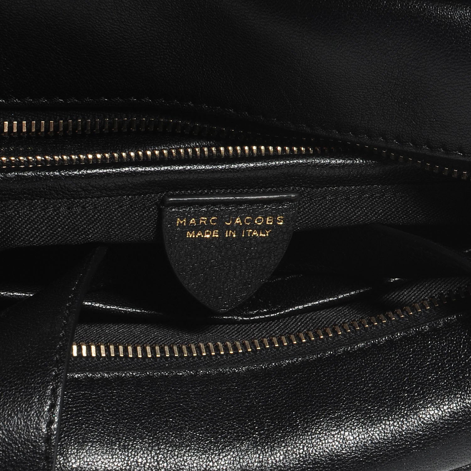 Marc Jacobs Leather Bi-Color Frankie Zip Satchel Black Chestnut 6 of 8