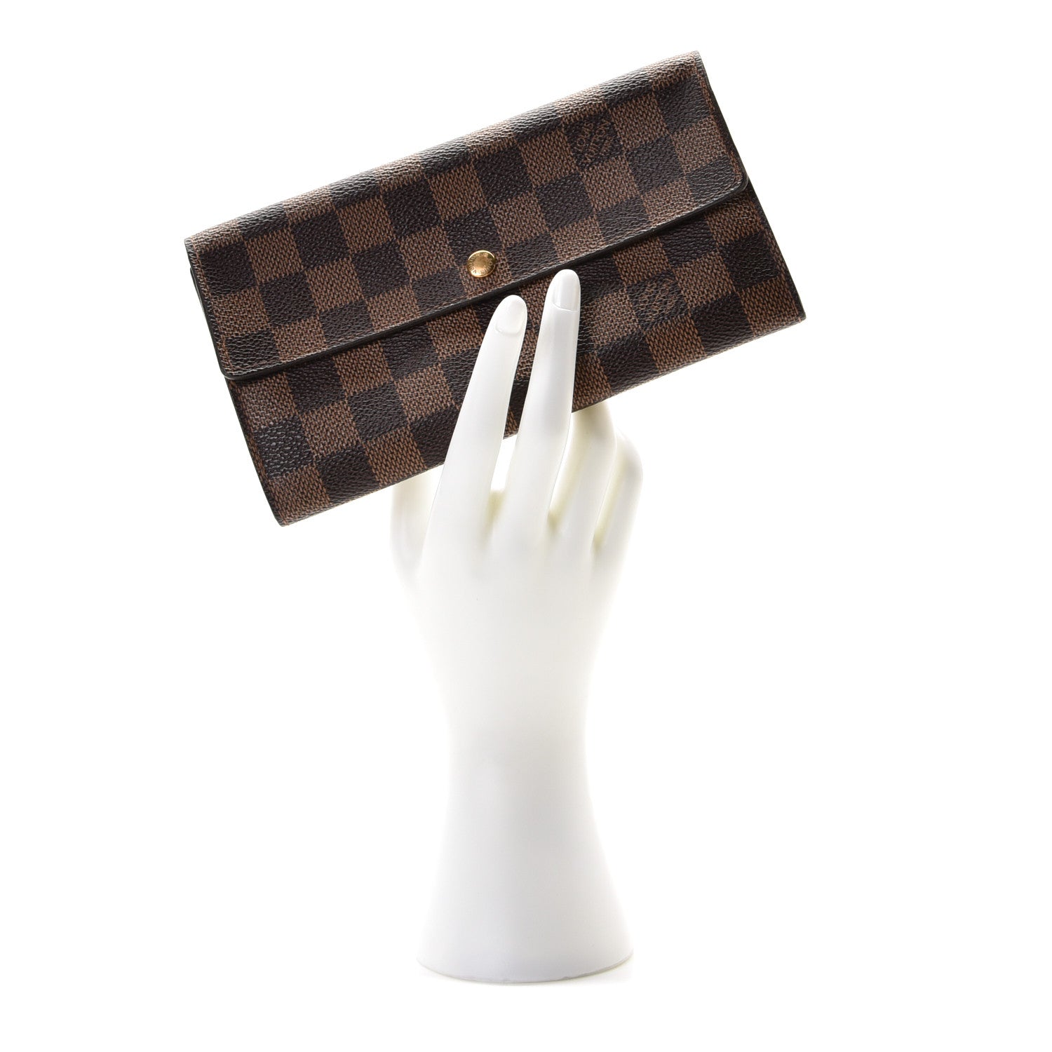 Louis Vuitton Damier Ebene Sarah Wallet 5 of 8