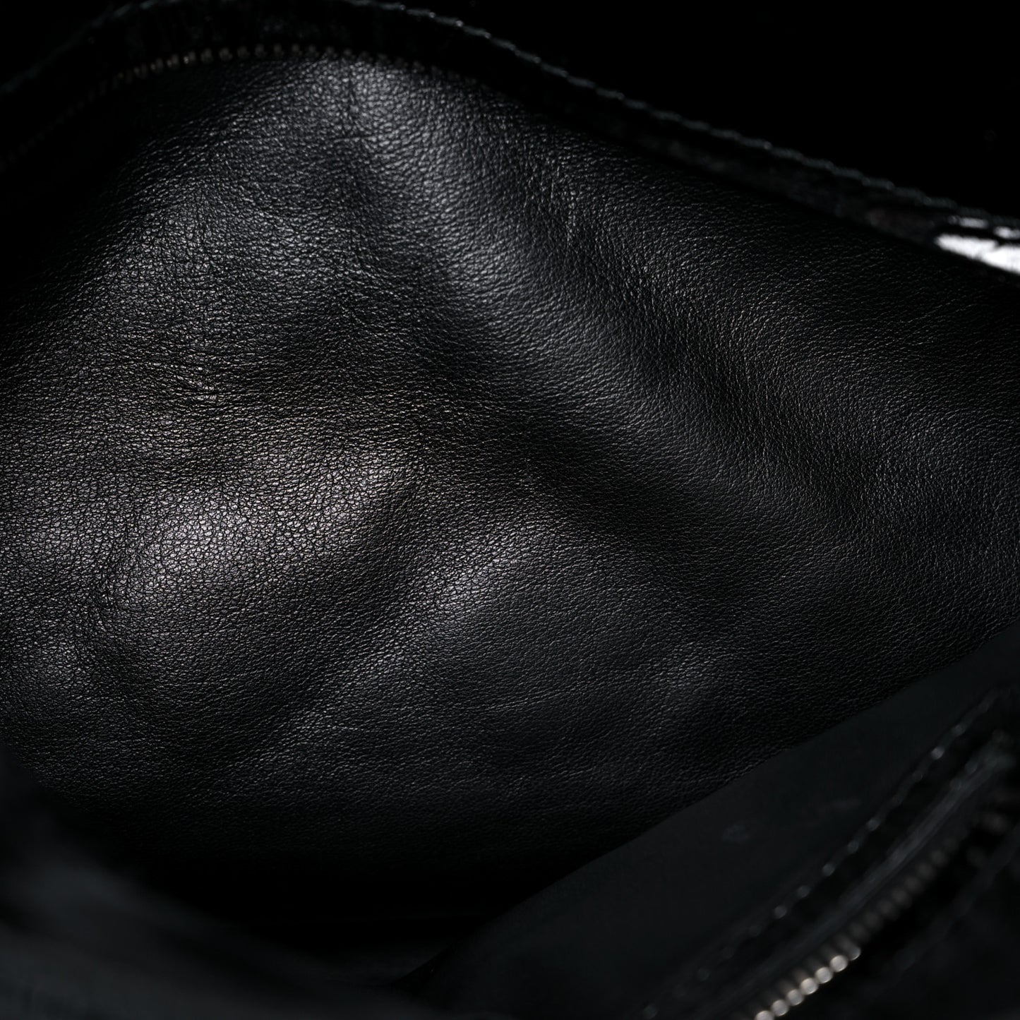 Patent Cannage Small Dior Soft Shopping Tote Black