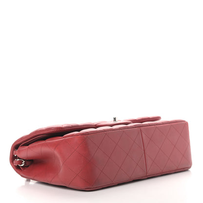 Chanel Lambskin Quilted Jumbo Double Flap Red 4 of 16