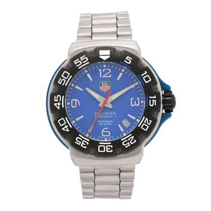 Tag Heuer Stainless Steel 42mm Formula 1 Quartz Watch Blue WAC1112-0 1 of 5