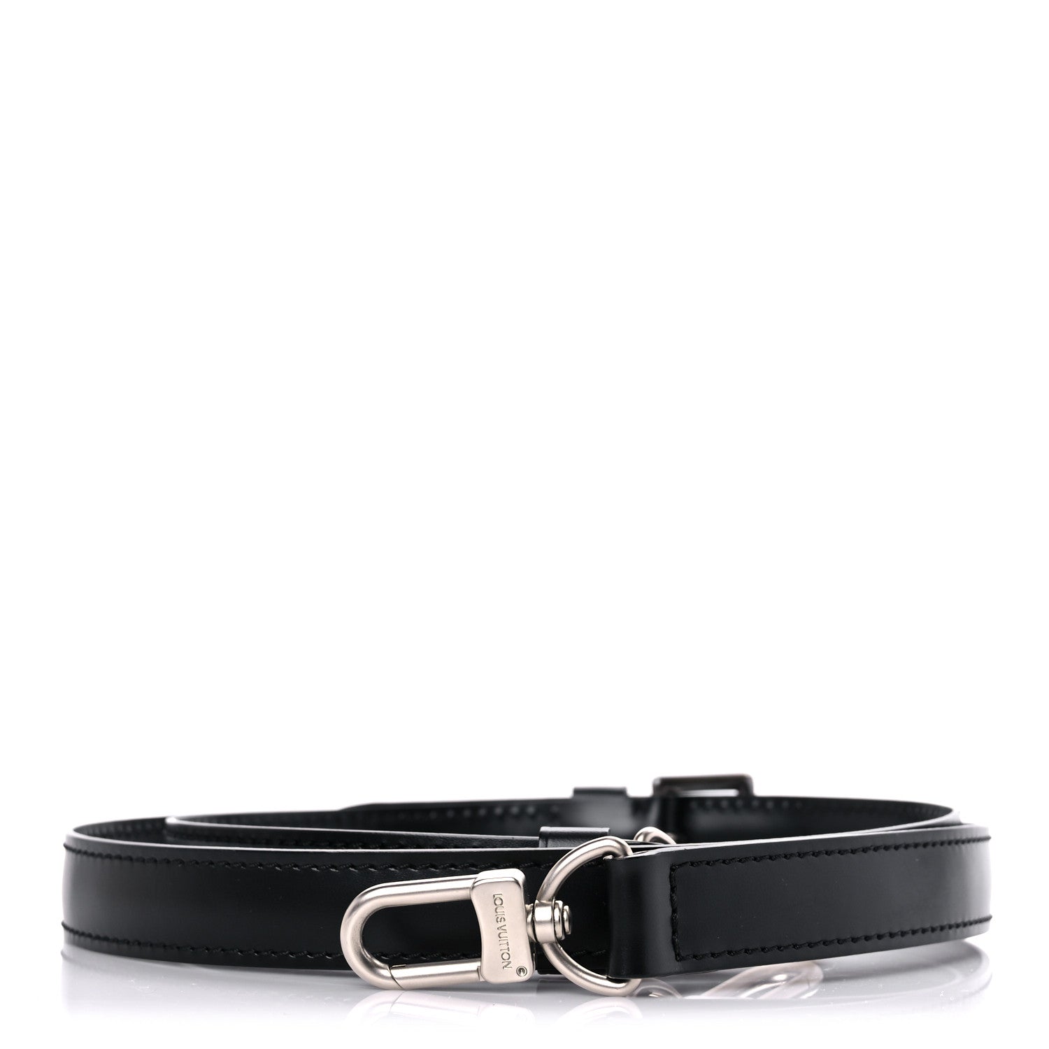 Louis Vuitton Calfskin 20mm Adjustable Shoulder Strap Black 1 of 5