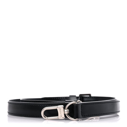 Louis Vuitton Calfskin 20mm Adjustable Shoulder Strap Black 1 of 5