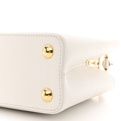 Louis Vuitton Taurillon Capucines BB Snow 9 of 9