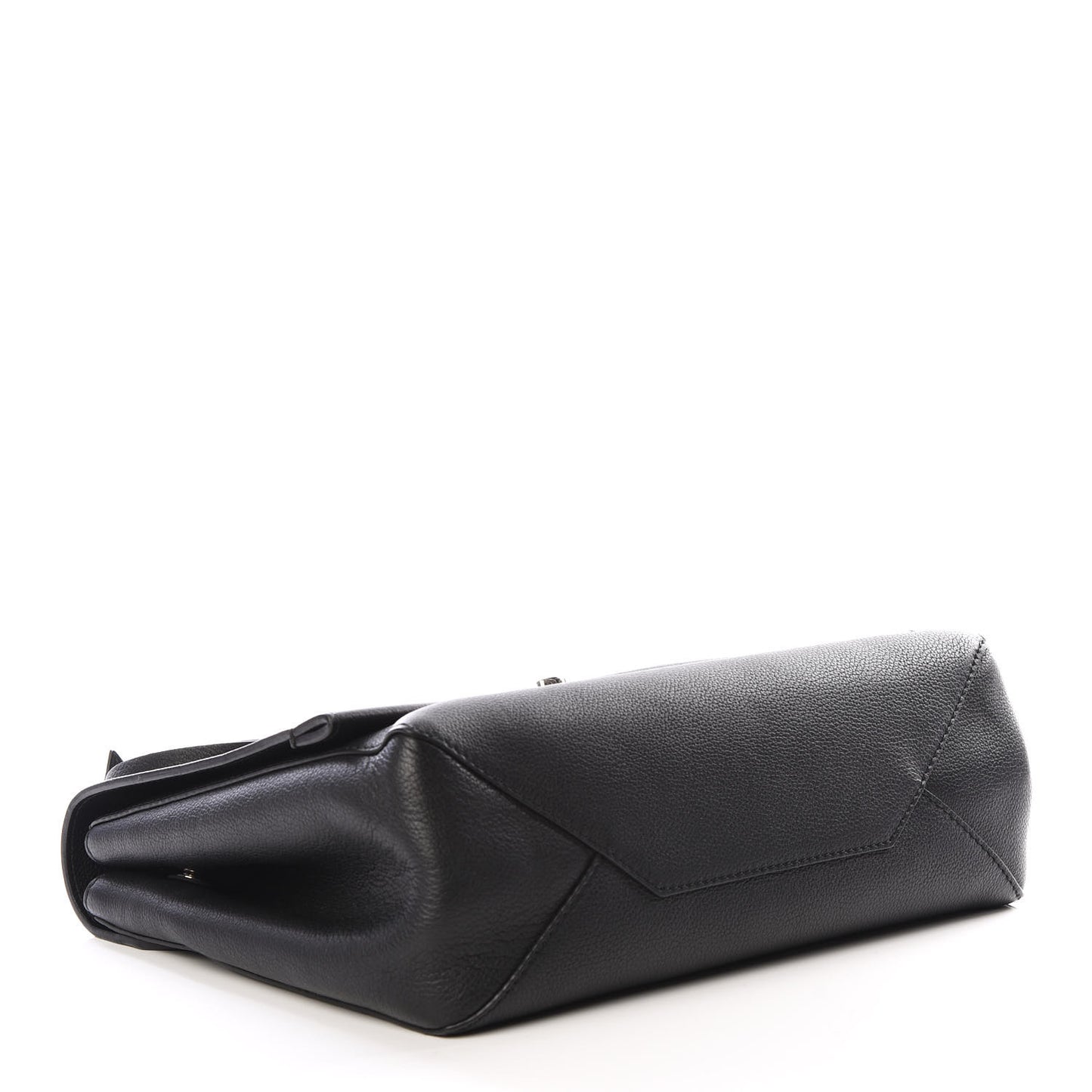 Soft Calfskin Lockme II Top Handle Black
