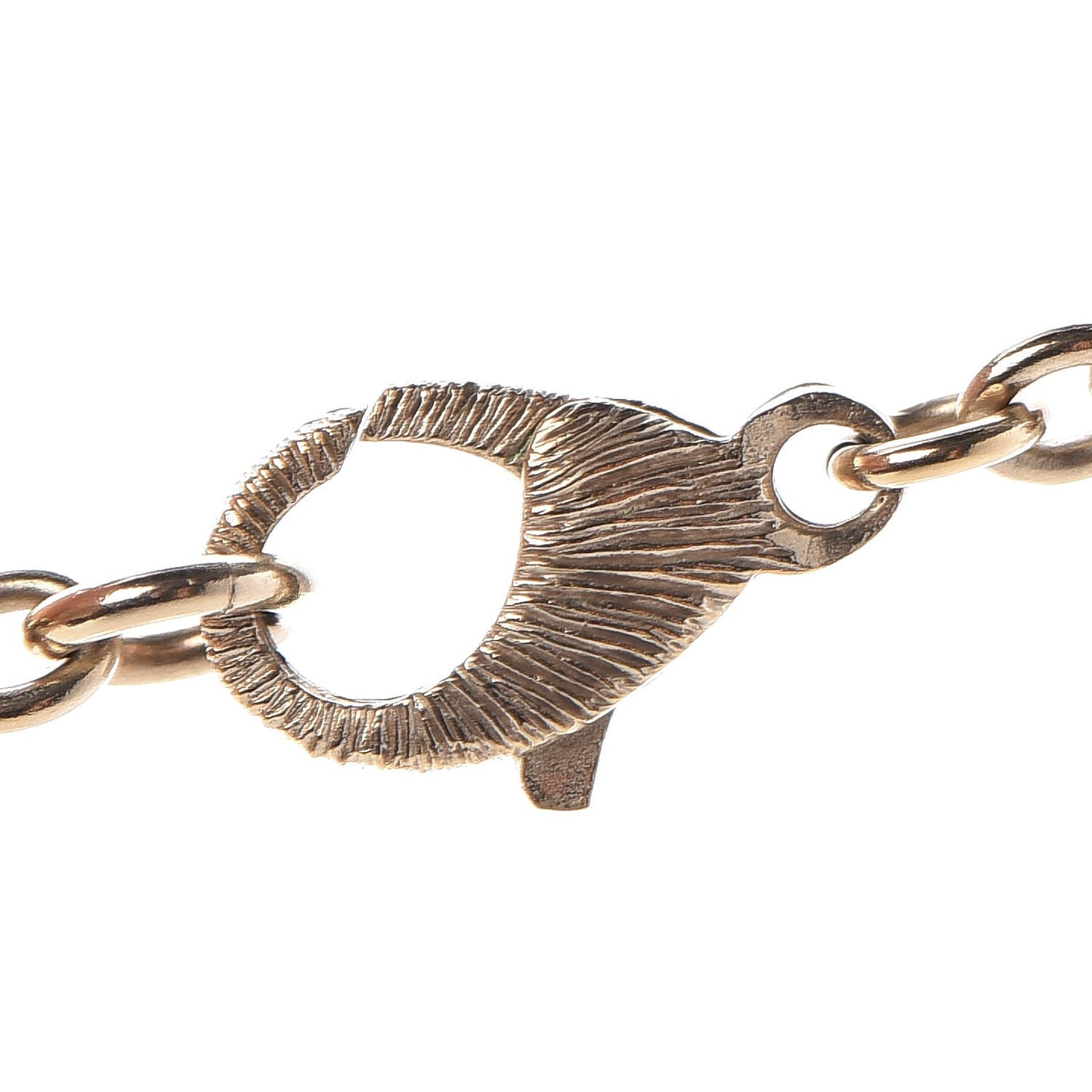 Enamel Crystal CC Necklace Gold