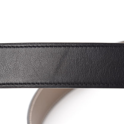 Hermes Box Epsom 32mm H Belt 90 Black Etoupe 9 of 10
