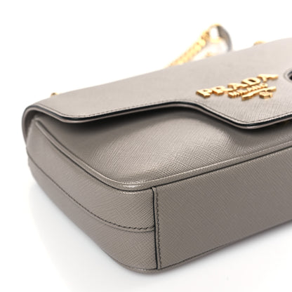 Prada Saffiano Flap Shoulder Bag Argilla 7 of 8