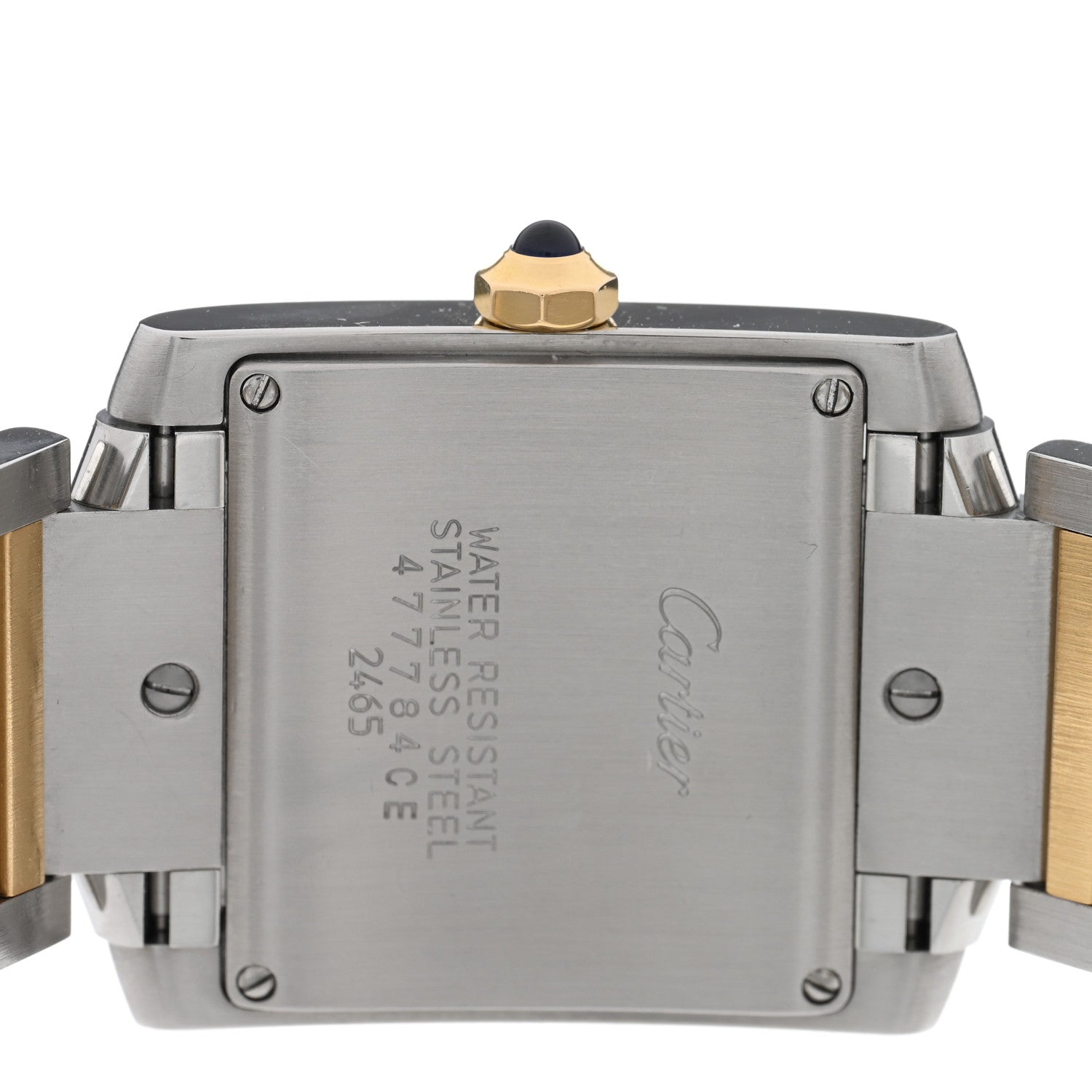 Cartier Stainless Steel 18K Yellow Gold 25mm Tank Francaise Quartz Watch 4 of 4