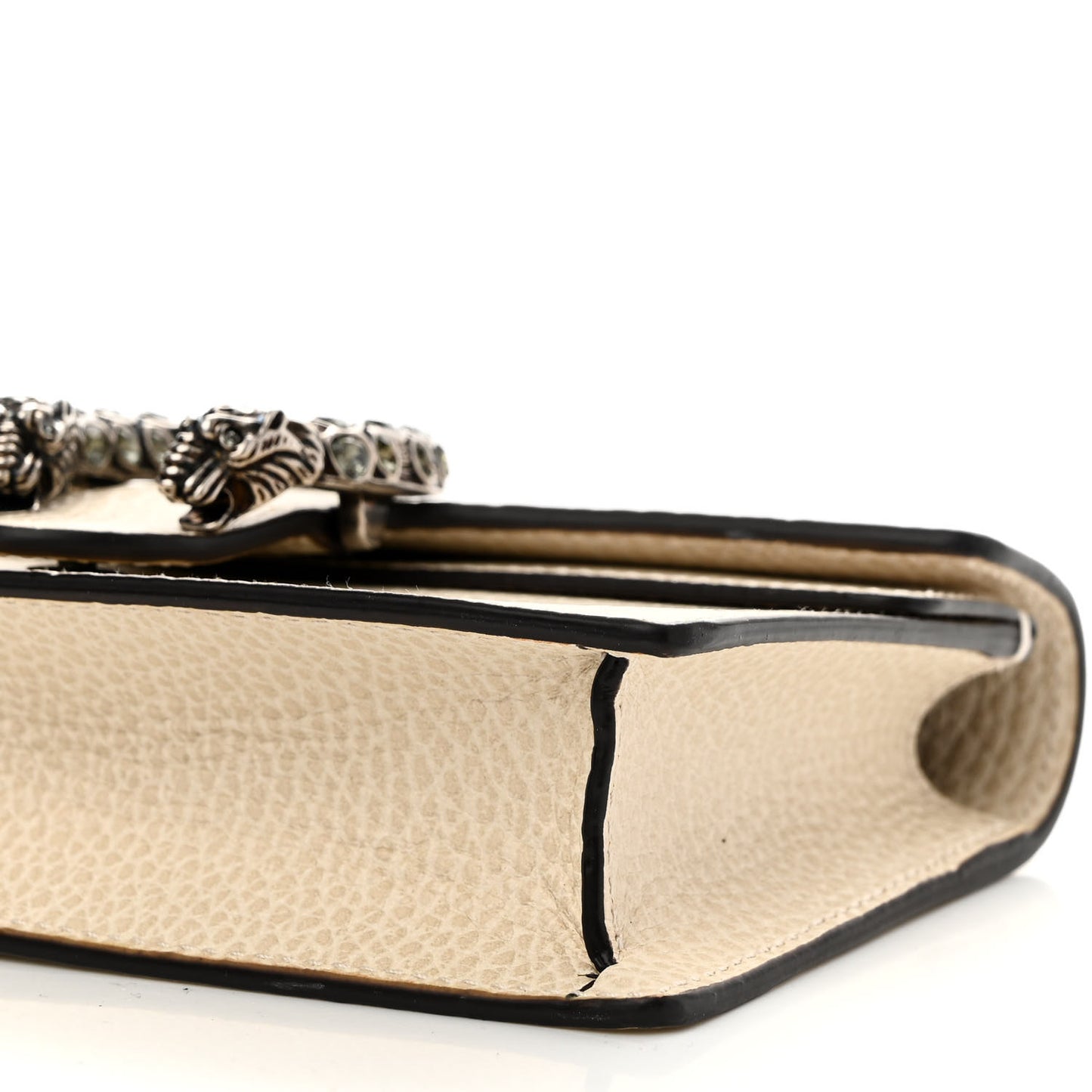 Dollar Calfskin Crystal Super Mini Dionysus Shoulder Bag Mystic White Black Diamond