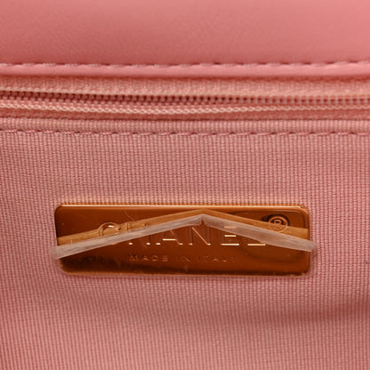 Chanel Lambskin Quilted Medium Chanel 19 Flap Pink 6 of 10