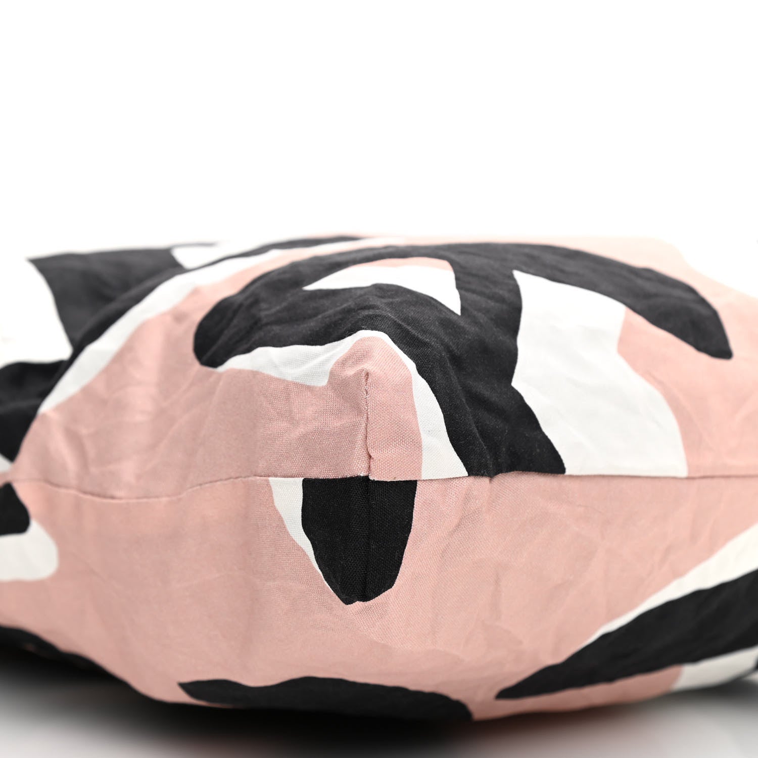 Chanel Jersey Fabric Quilted Foldable Tote With Chain Black Multicolor 14 of 17