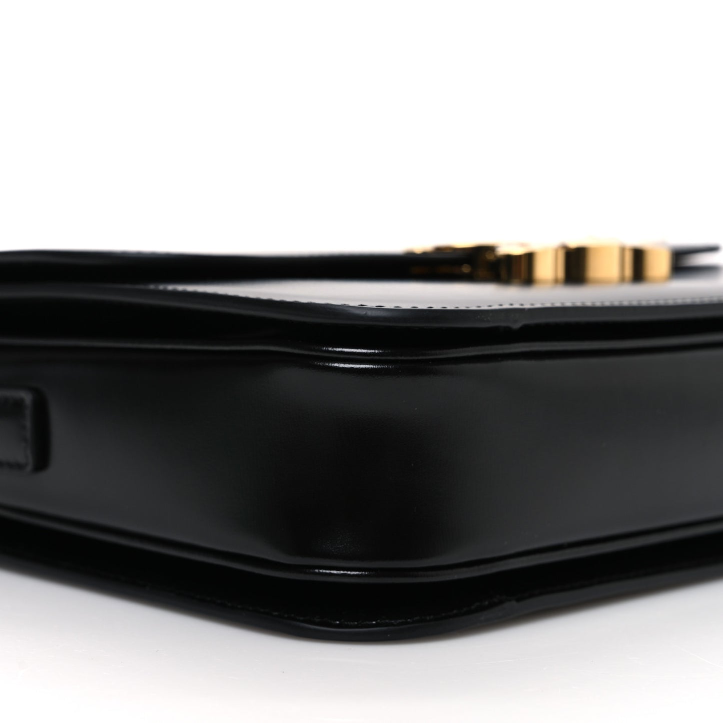 Shiny Calfskin Medium Triomphe Black