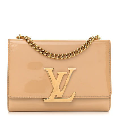Louis Vuitton Patent Chain Louise MM Nude 1 of 14