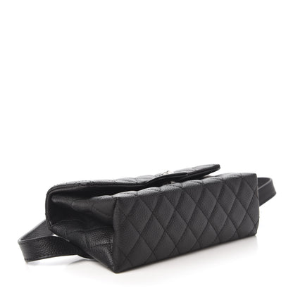 Chanel Grained Calfskin Quilted 2.55 Reissue Flap Belt Bag Clutch Black 4 of 10