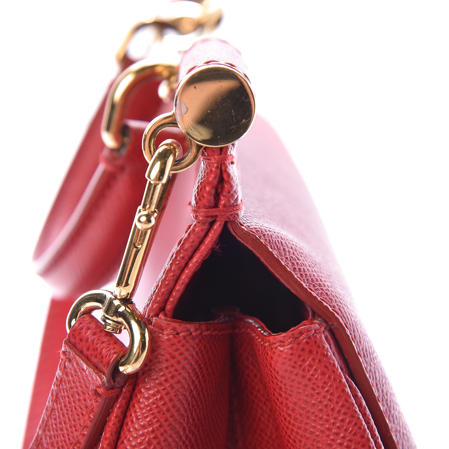Dolce & Gabbana Dauphine Medium Miss Sicily Satchel Dark Red 8 of 20