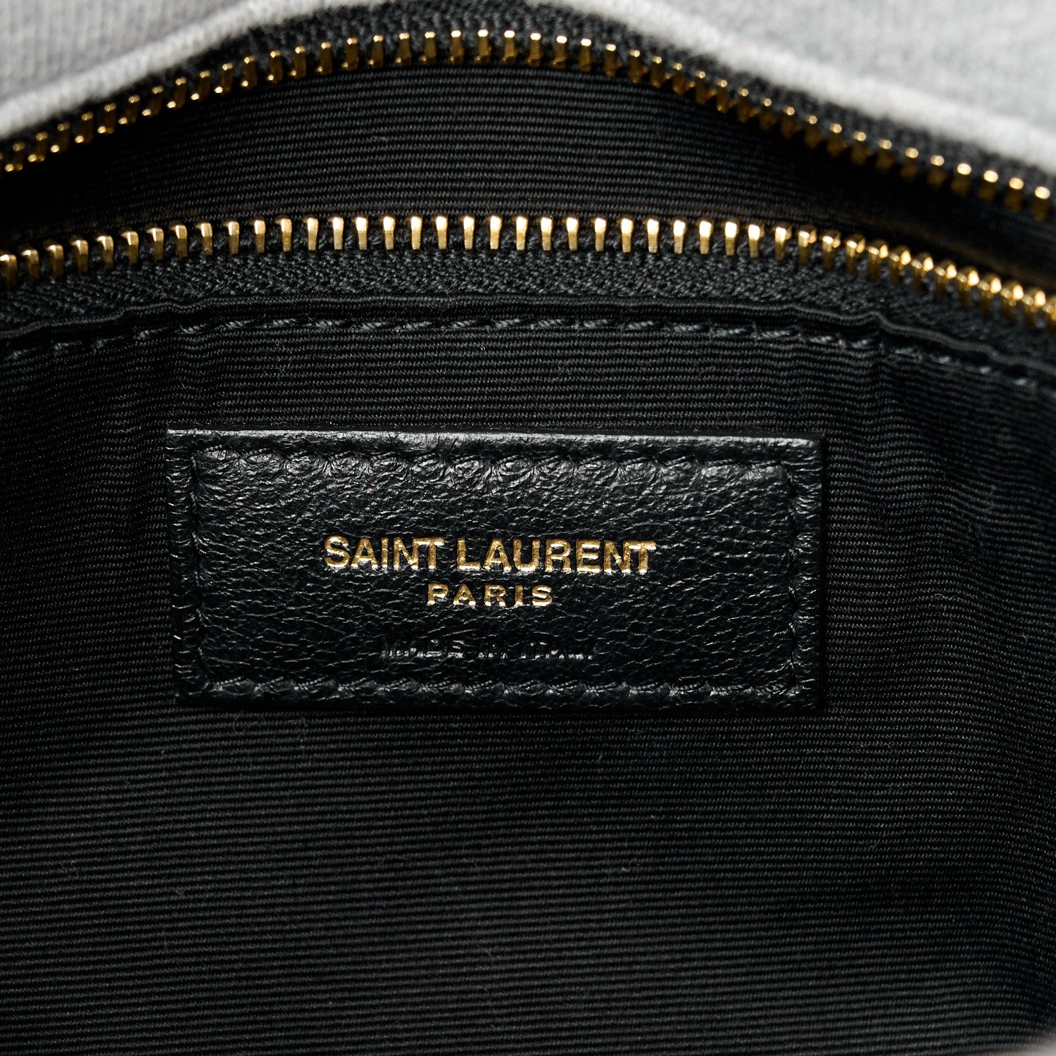 Saint Laurent Jersey Quilted Small Loulou Puffer Monogram Chain Satchel Grey Cloud 6 of 10