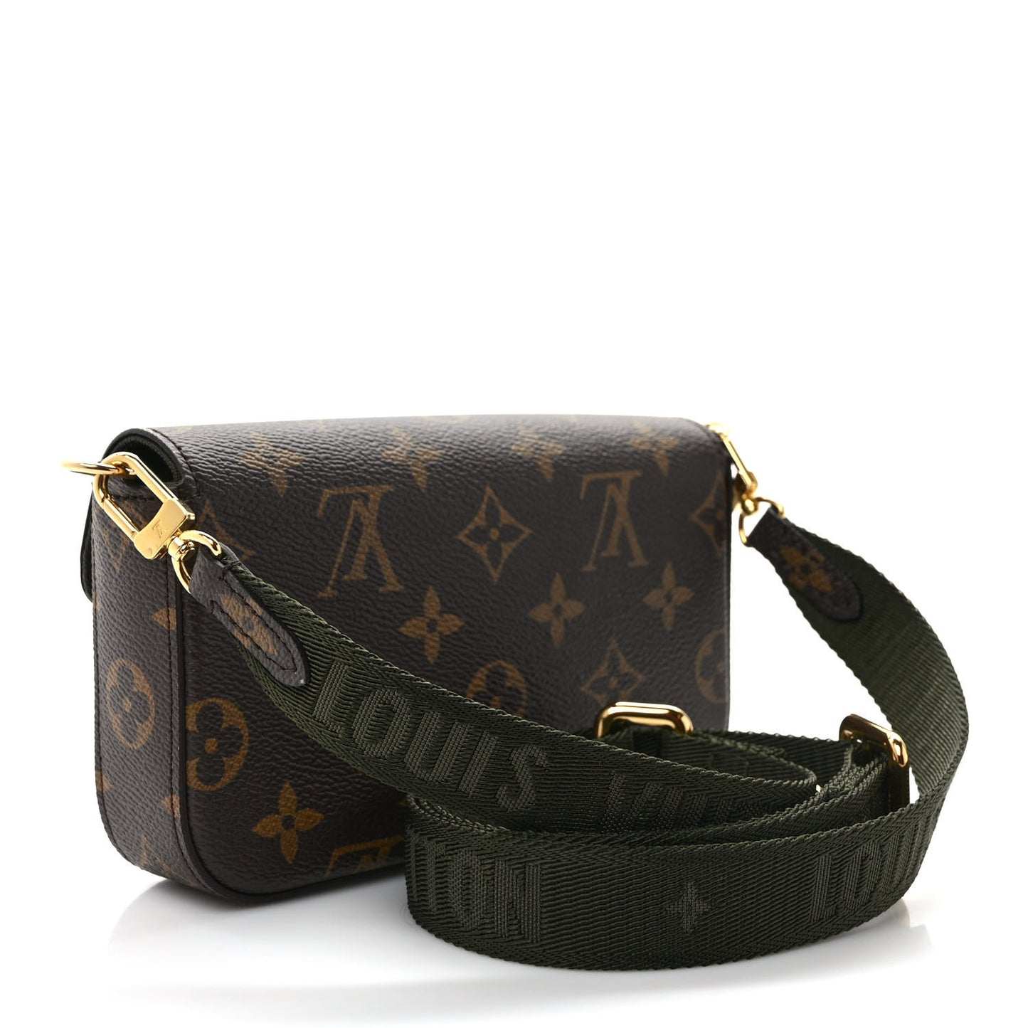 Monogram Felicie Strap & Go Kaki