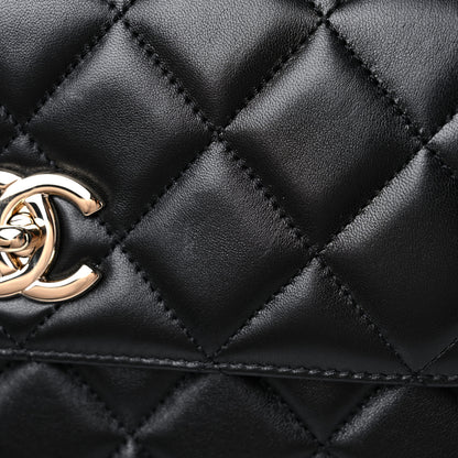 Chanel Lambskin Quilted Small Trendy CC Dual Handle Flap Bag Black 12 of 15