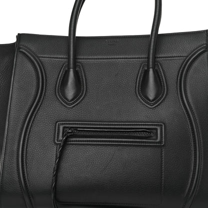 Celine Grained Calfskin Medium Phantom Luggage Black 8 of 11