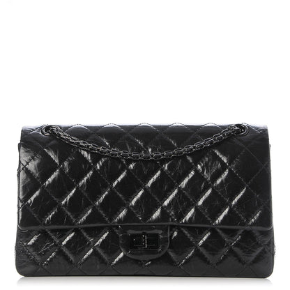 Chanel Glazed Calfskin Quilted 2.55 Reissue 226 Flap So Black 1 of 18