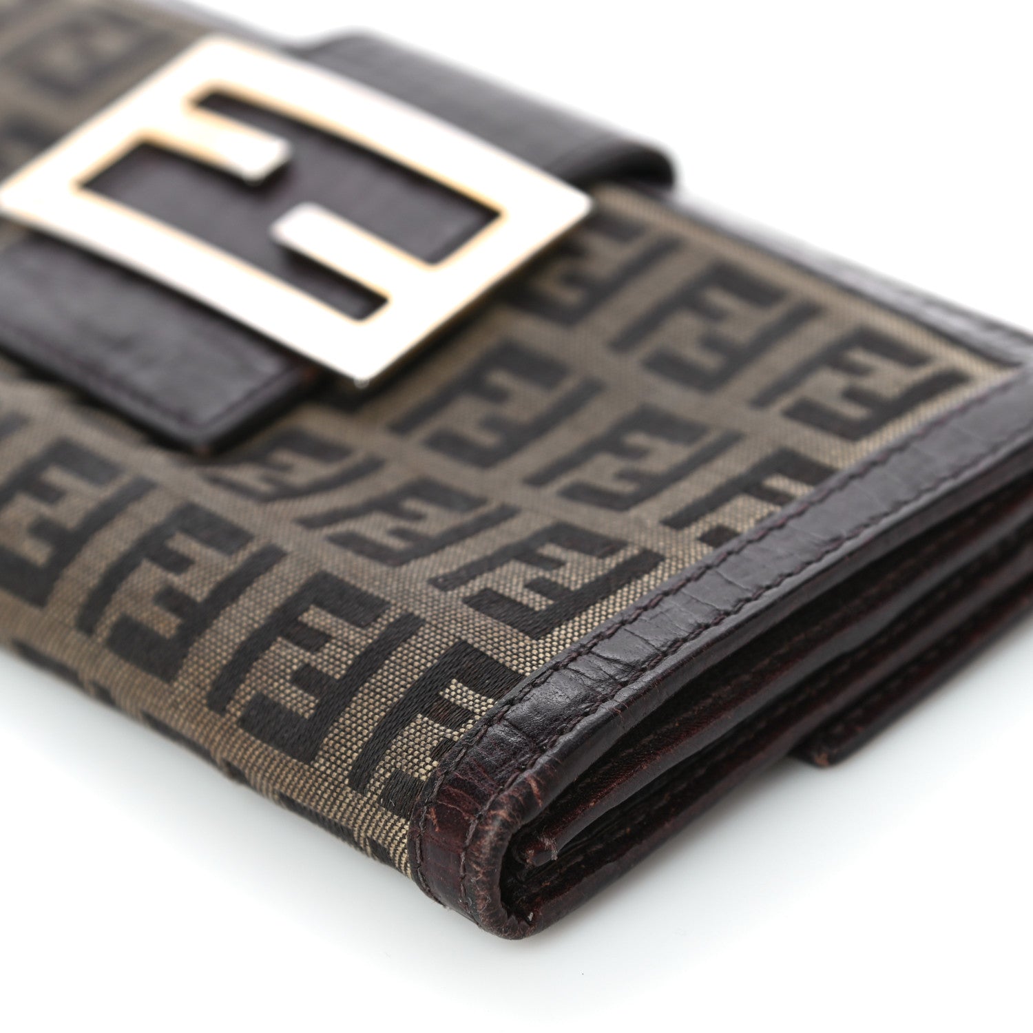 Fendi Zucchino Forever Continental Wallet Brown 8 of 20