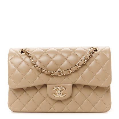 Chanel Lambskin Quilted Small Double Flap Beige 1 of 12