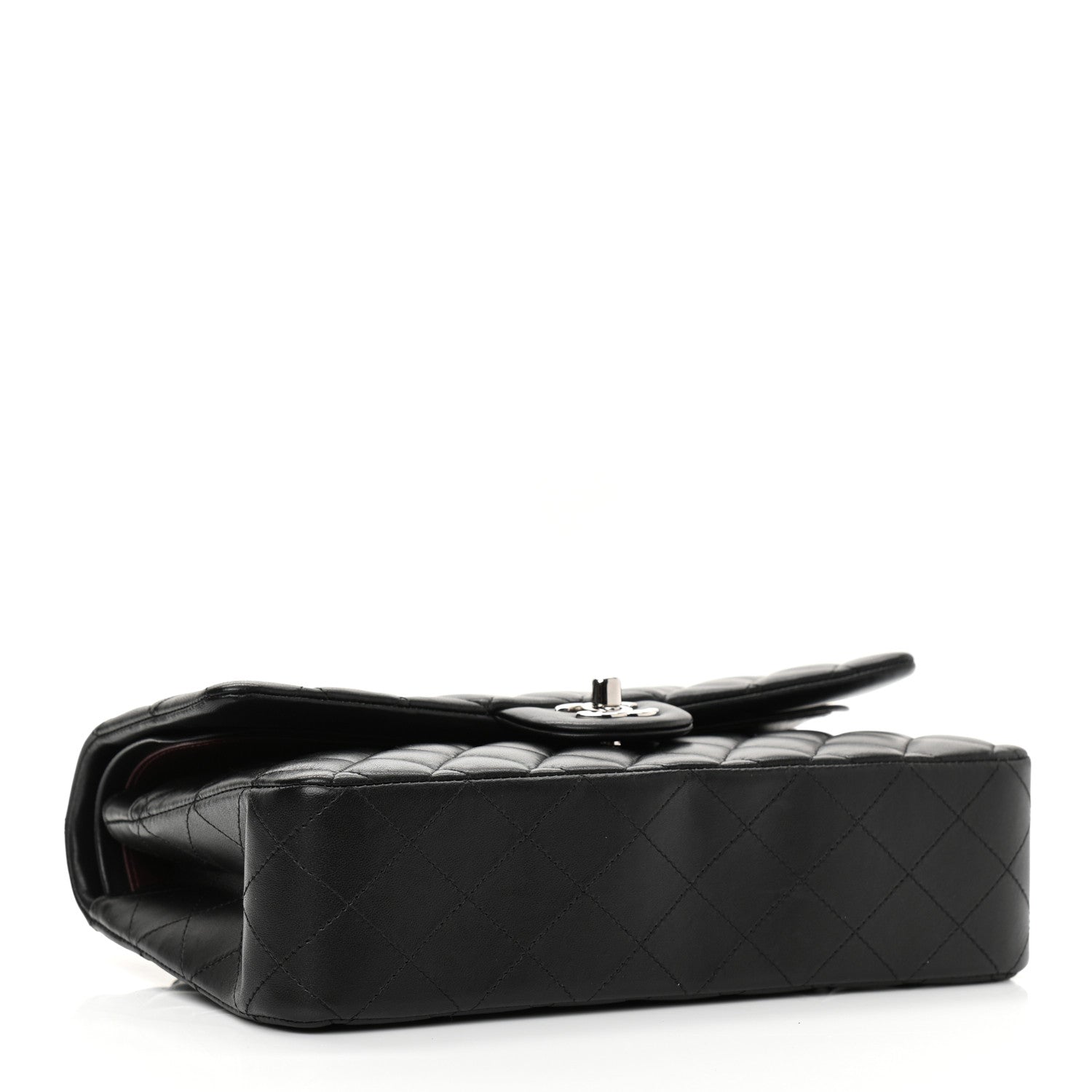 Chanel Lambskin Quilted Medium Double Flap Black 5 of 10