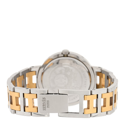 Hermes Stainless Steel 30mm Clipper Quartz Watch Gold 3 of 4