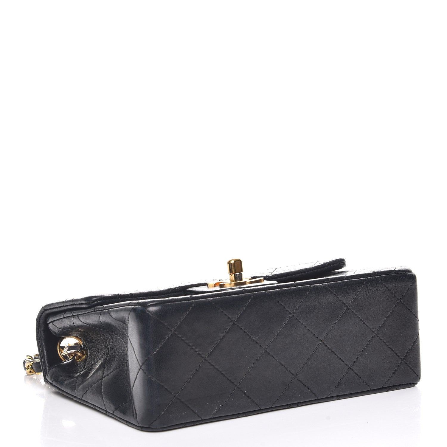 Chanel Lambskin Quilted Mini Square Flap Black 4 of 8