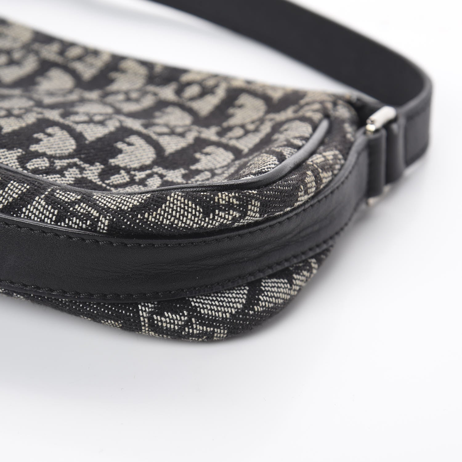 Christian Dior Monogram Shoulder Bag Black 7 of 7