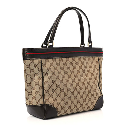 Gucci Monogram Web Medium Mayfair Tote Dark Brown 3 of 10
