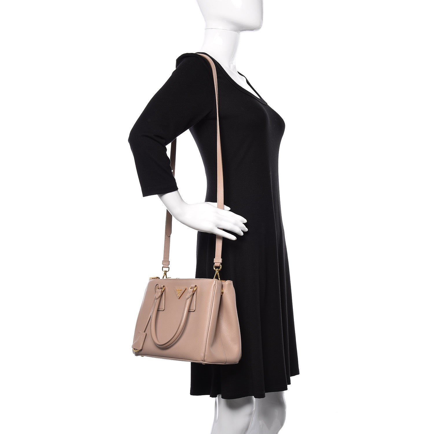 Prada Saffiano Small Galleria Double Zip Tote Cammeo 2 of 20