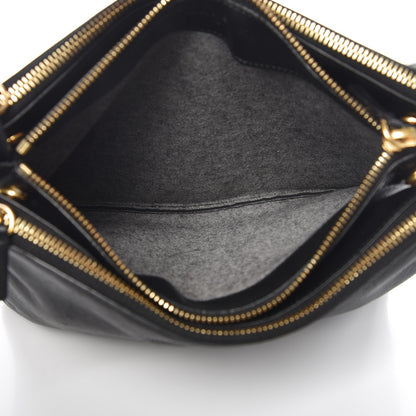 Celine Lambskin Large Trio Crossbody Bag Black 5 of 7