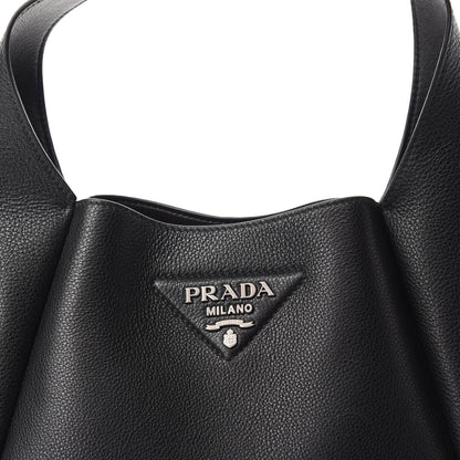 Prada Vitello Daino Dynamique Hobo Black 10 of 10