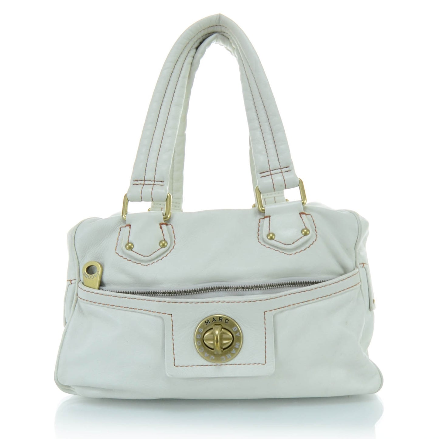MARC BY Leather Tote White