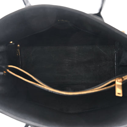 Saint Laurent Grained Calfskin Small Supple Sac De Jour Black 5 of 10