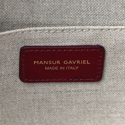 Mansur Gavriel Calfskin Circle Crossbody Bag Burgundy 6 of 21