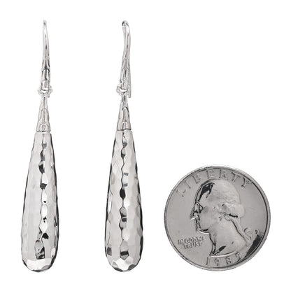 John Hardy Sterling Silver Classic Chain Hammered Drop Earrings 2 of 4