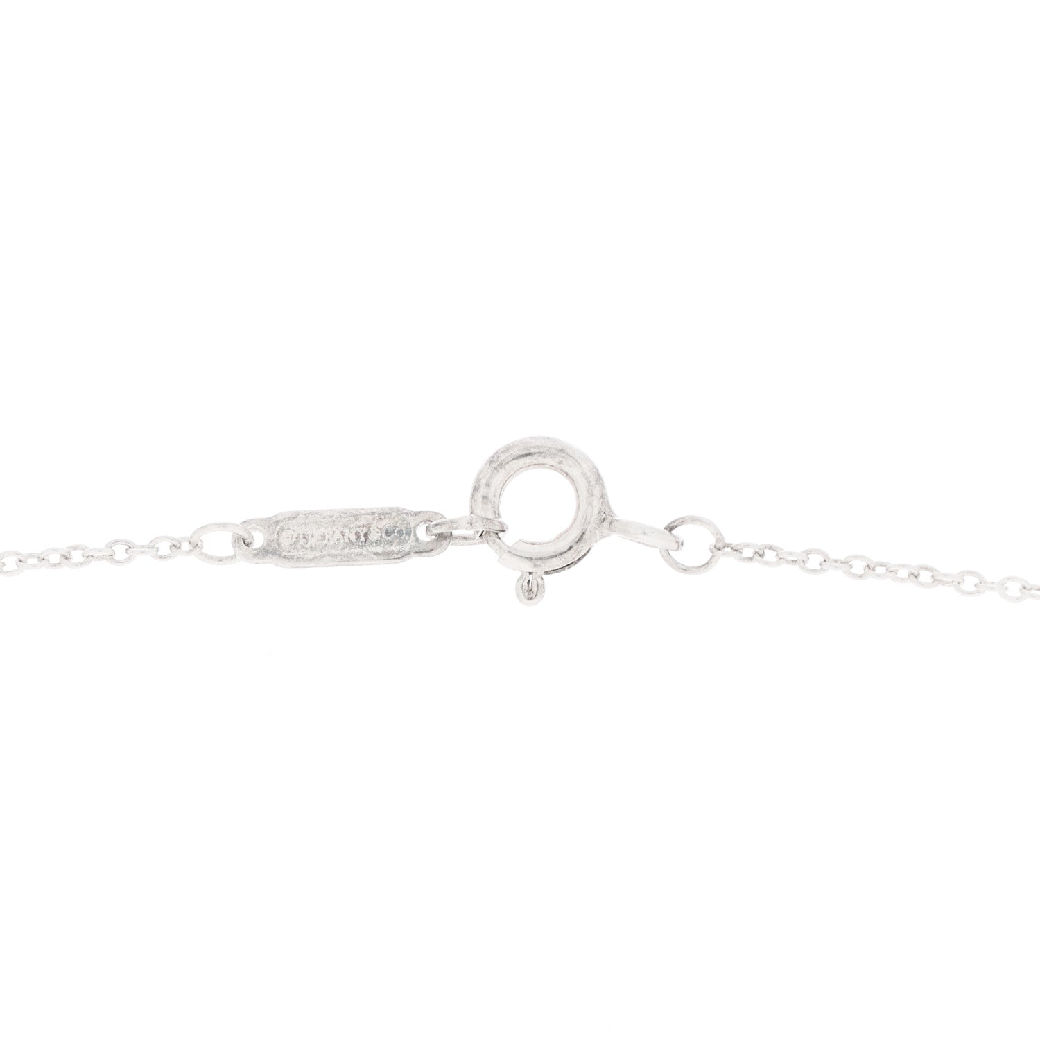 Tiffany Sterling Silver Tsavorite Save the Wild Elephant Charm Necklace 4 of 5