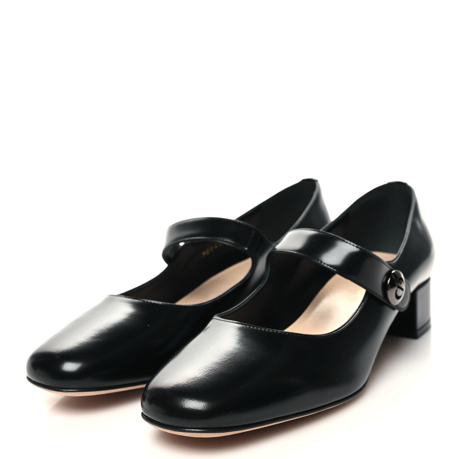 Christian Dior Brushed Calfskin Uniform 30mm Pumps 38.5 Black 3 of 9