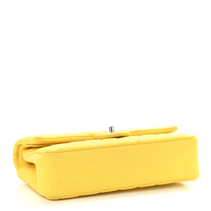 Chanel Jersey Quilted Medium Double Flap Yellow 5 of 16