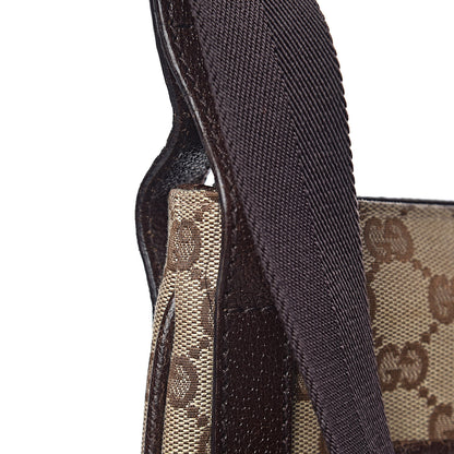Gucci Monogram Large Flat Messenger Bag Dark Brown 13 of 13