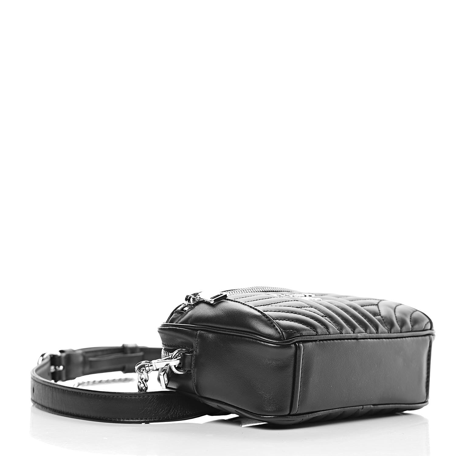 Prada Soft Calfskin Diagramme Belt Bag Black 5 of 10