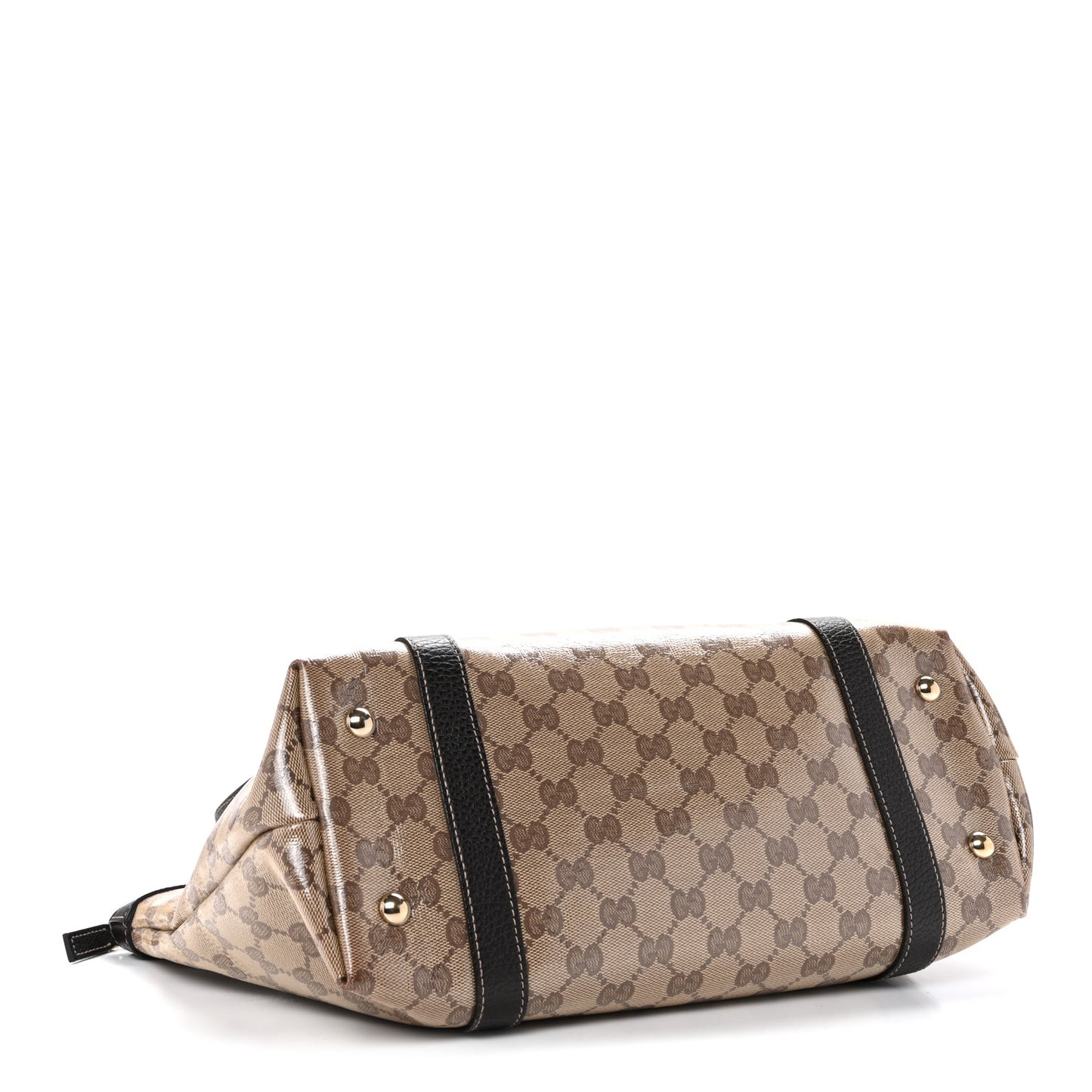 Crystal Monogram Medium Abbey Tote Brown