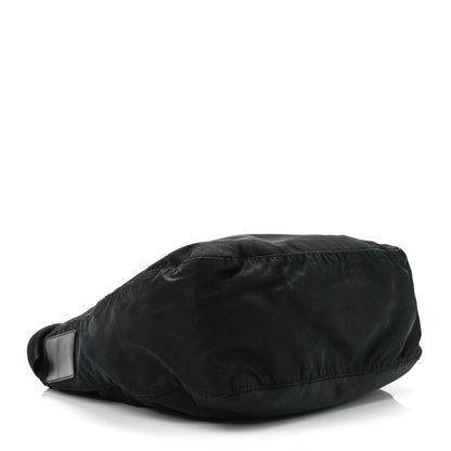 Prada Nylon Flat Messenger Bag Black 4 of 11